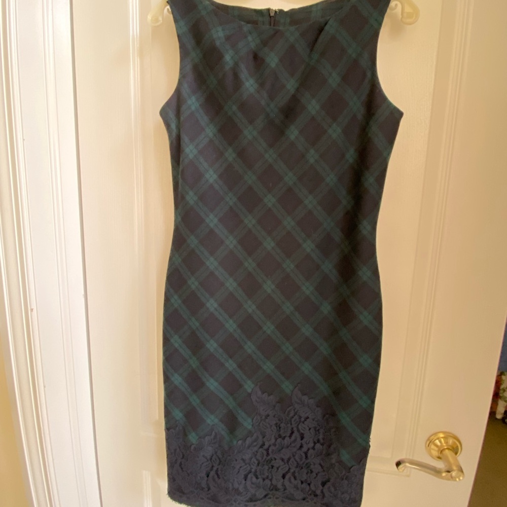 Wool sleeveless dress.  Petite size 8 Never Worn!